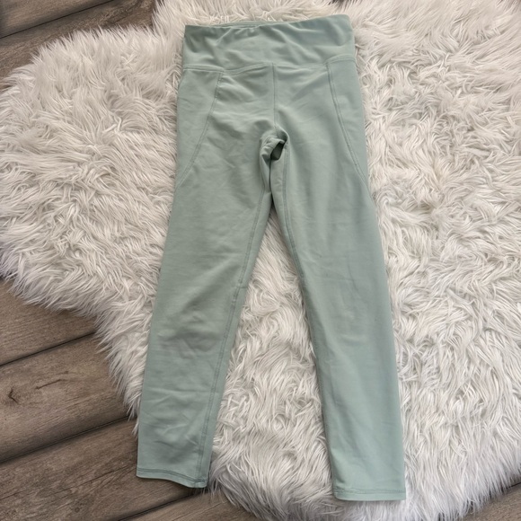 Old Navy Mint Green Active Kids Leggings - Picture 1 of 4